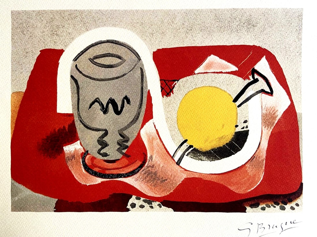 Georges Braque Lithograph 1976 Coa Signed Op Published - Seurat: Brand: Unbranded Georges Braque Lithograph 1976 COA Signed Op Published - Seurat Georges Braque Lithograph From an work by Maestro Georges Braque of 1934, printed in 1976. "Still life" Signature Georg