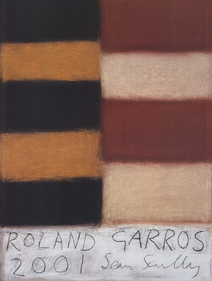 Sean Scully Roland Garros French Open " Poster Abstract Brown: Artist: Sean Scully Brand: Scully Sean Country/Region Of Origin: france Exact Year: 2001 Height: 29.5 Item Height: 29.5 Item Width: 22.5 Style: Modern/Contemporary Subject: AbstractSports RecreationEv
