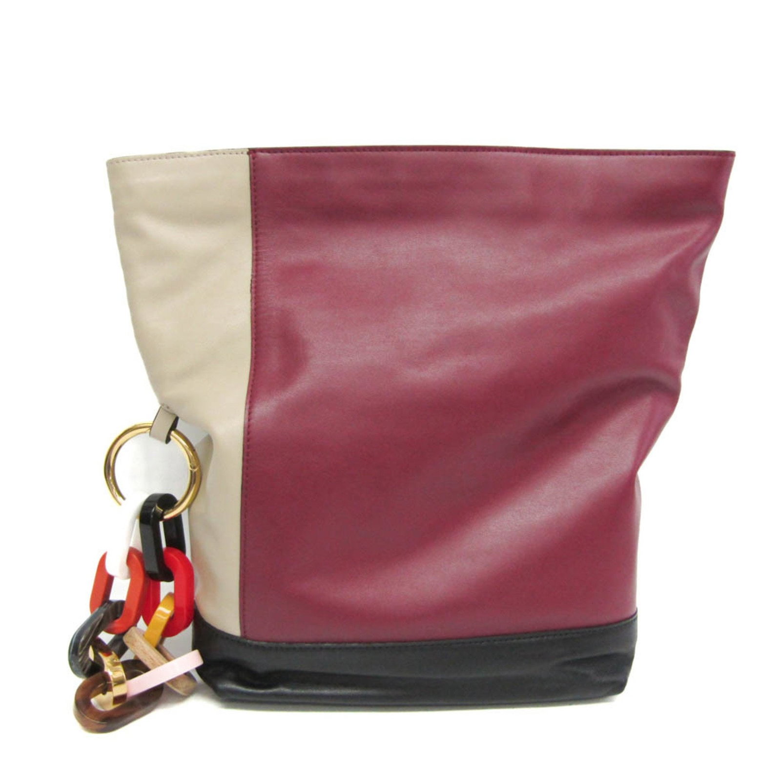 Marni Phmp0031Y0 P4092 Women'S Leather Clutch Bag Beige: Brand: Marni Type: Clutch Bag Material: Leather Color: Beige, Black, Bordeaux, Multi-Color Gender: Women Size (Hxwxd): 19cm x 25cm x 8.5cm / 7.48'' x 9.84'' x 3.34'' Condition: Used (very good), A few