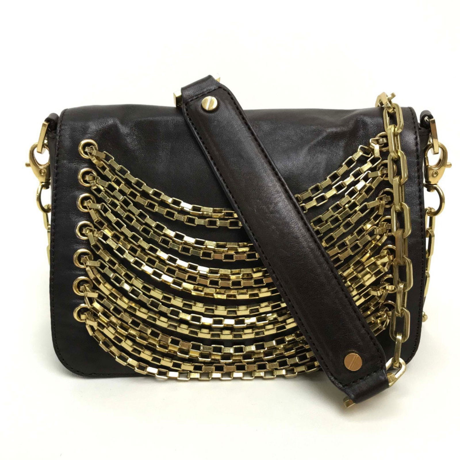 Tory Burch 31298 Harper Leather Chain Shoulder Bag Tote Women's