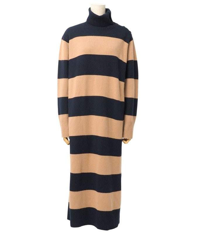Max Mara One Piece 13260103 Knit Beige X Black Type Women S: Gender: Women Brand: MAX MARA Item: one piece Gender: Women Color: Beige x Black type Material: knit Accessories: None Notation Size: S Size: cm (approx.): Shoulder width: 41.5 Dress length: 120 Width