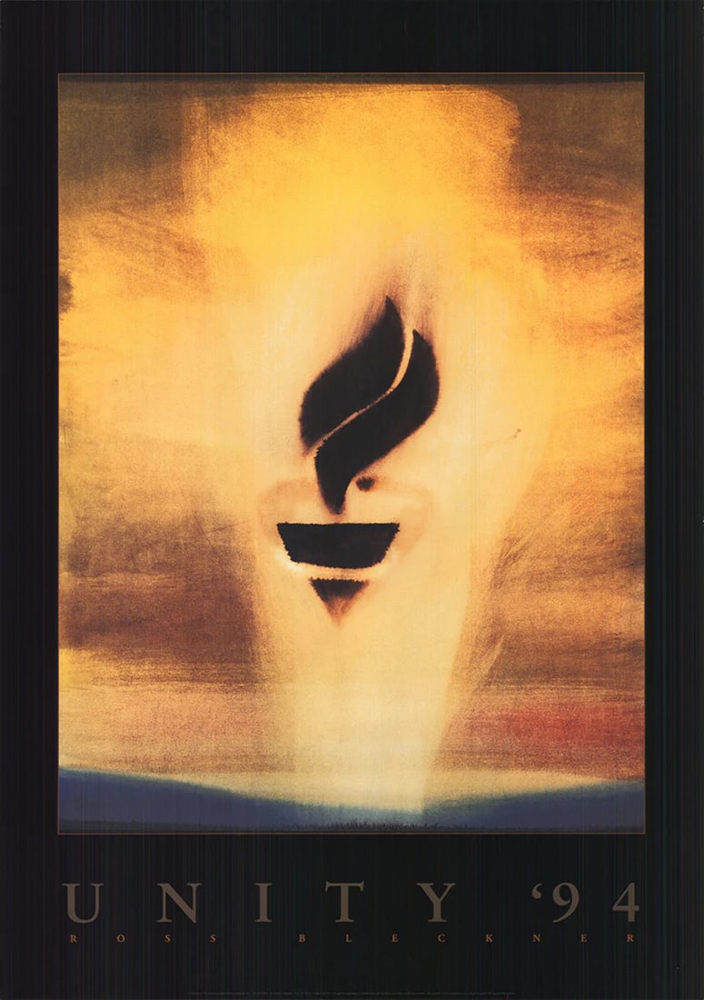Ross Bleckner Unity '94 " Offset Lithograph Contemporary: Artist: Ross Bleckner Brand: Bleckner Ross Exact Year: 1994 Height: 34 Item Height: 34 Item Width: 24 Subject: SportsPolitical Type: Offset Lithograph Year Of Production: 1994 Artist: Ross Bleckner Ti