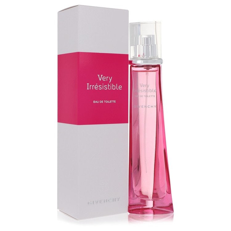 Very Irresistible Perfume By Givenchy Eau De Toilette Spray: Brand: Givenchy Size: 1.7 oz Eau De Toilette Spray Grams: 400 Type: Eau De Toilette Spray Fragrance: Perfume for Women Product Disclaimer: Authentic fragrances; some boxes may show shelf wear. We stro