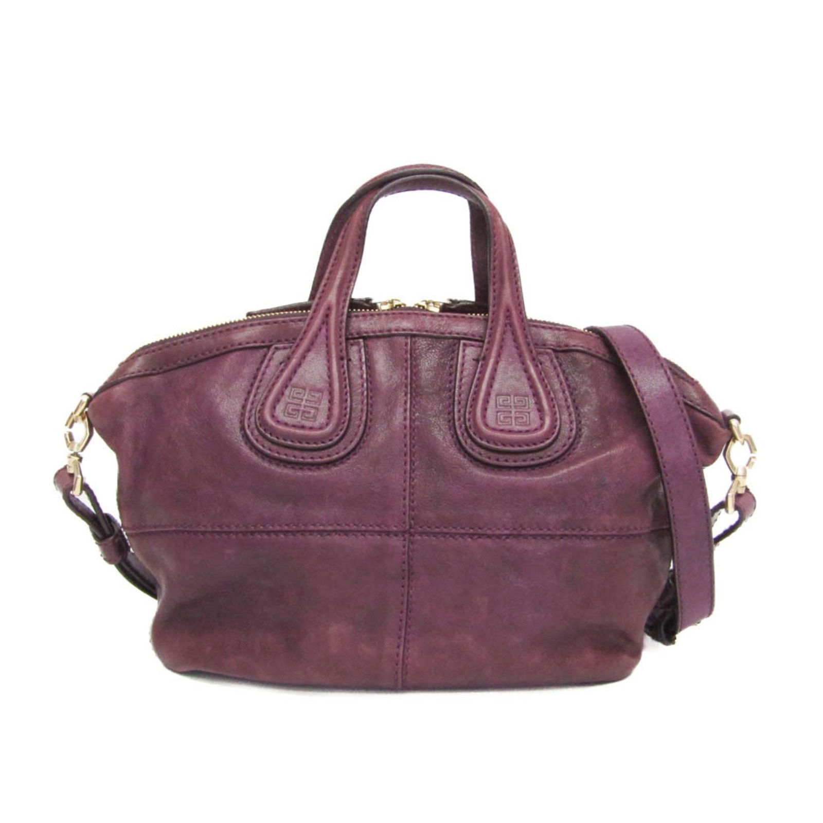 Givenchy Nightingale Micro 13L5006002 Women'S Leather Handbag: Brand: Givenchy Type: Handbag, Shoulder Bag Material: Leather Leather/Fur Type: Lamb Leather Color: Purple Closure: Zipper Inner Pocket: Phone Holder 1, Zipper Pocket 1 Gender: Women Size (Hxwxd): 19c