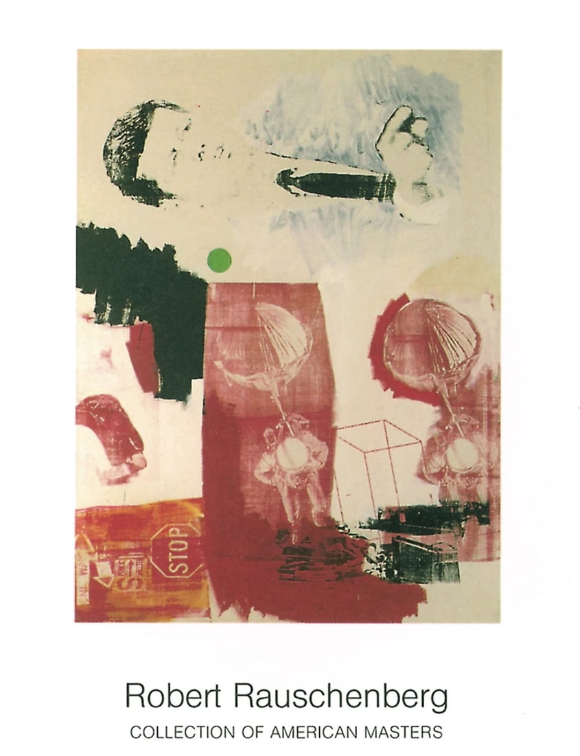 Robert Rauschenberg Quote " Poster Pop Art Red, Green, Multicol (1 of 1)