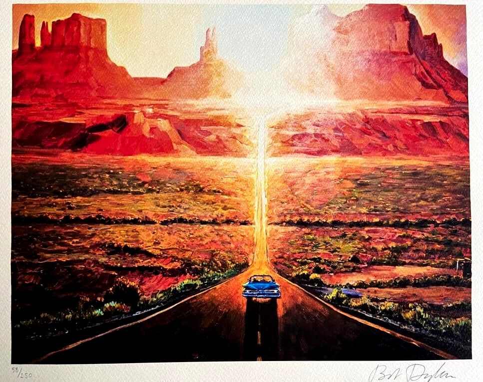 Bob Dylan Lithograph "Sunset In Monument Valley" Signed Op Numbered By Hand: Brand: Unbranded Bob Dylan Lithograph "Sunset In Monument Valley" Signed Op Numbered By Hand Bob Dylan '' Sunset in Monument Valley " "Retrospectrum" 250 specimens n Handed by hand 32 x 40 cm Signatur