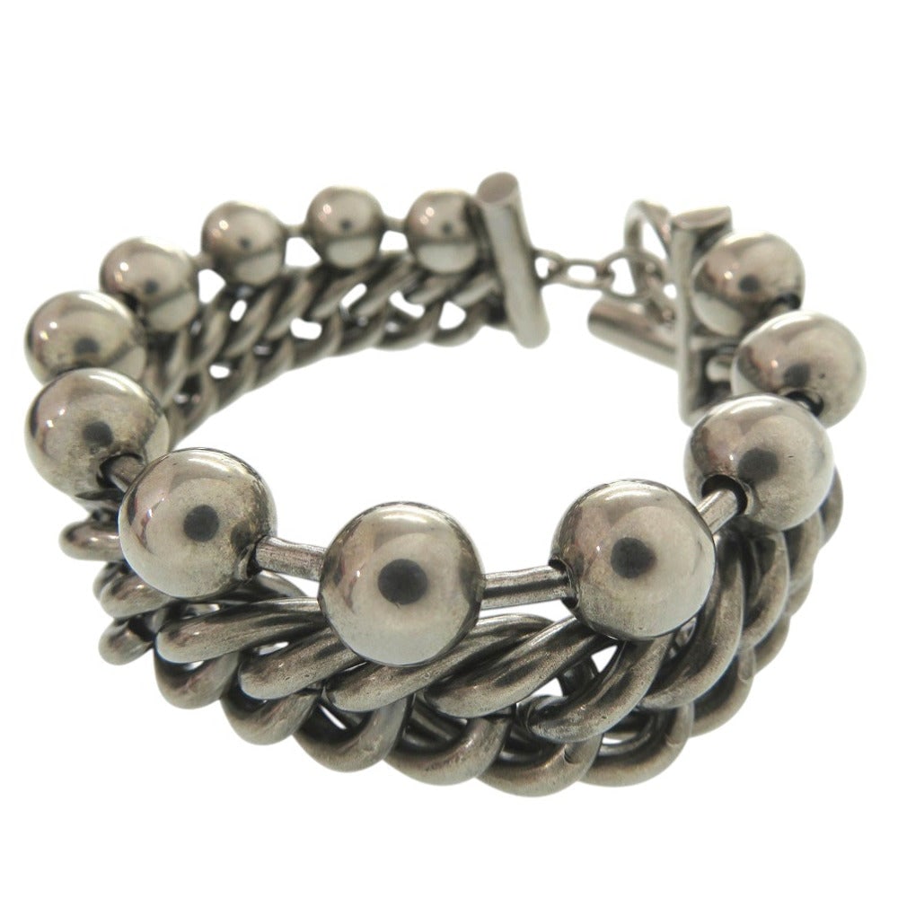 Alexander Wang Bracelet Metal Silver Ball Chain Bracelet: Gender: Mens Brand: Alexander Wang Item: bracelet Model: ball chain bracelet Type: T-shaped fastener Gender: mens Color: Silver Material: metal Accessories: storage bags Size: cm (approx.): inch (appr