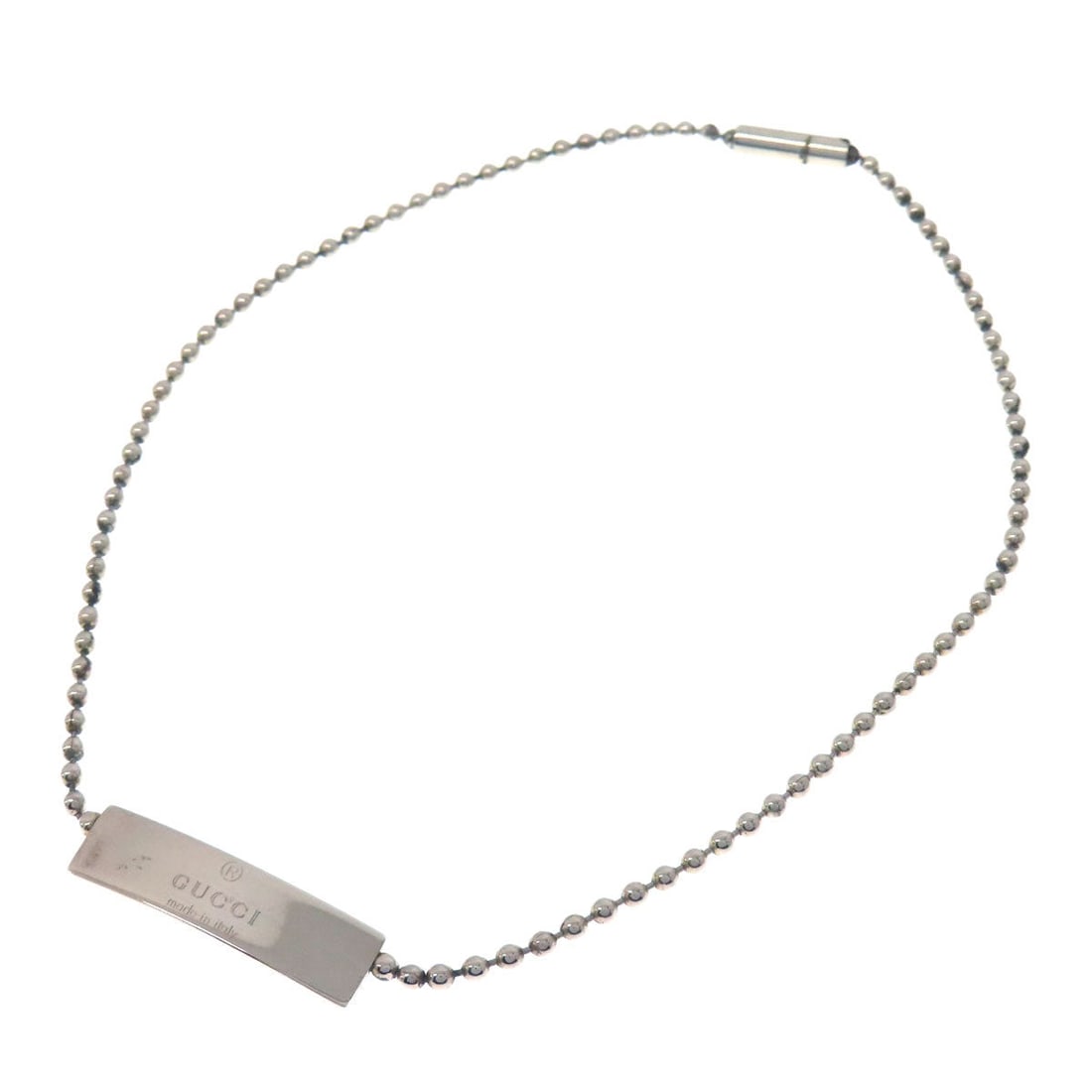 Gucci Bracelet Sv Silver Ball Chain Logo Women: Brand: GUCCI Item: bracelet Model: Ball Chain logo Gender: Women Color: Silver Material: SV Accessories: None Size: cm (approx.): Band Length: 15 Band Width: 0.3 inch (approx.): Band Length: 5.9 Band