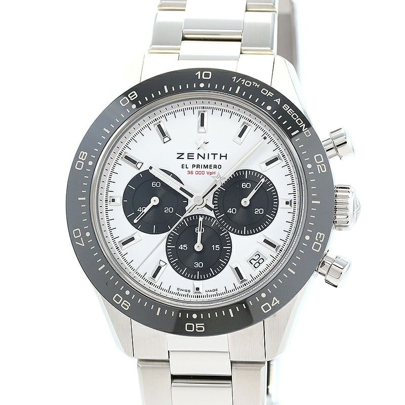 Zenith Chronomaster Sport Yoshida Special Edition 03.3102.3600/02.M3100: Brand: ZENITH Movement: Automatic Case Size: 41mm Case Material: Stainless Steel Band Material: SS Watch Glass: Sapphire Crystal Dial Color: White/Black Type: Wrist watch Product Disclaimer: Items may