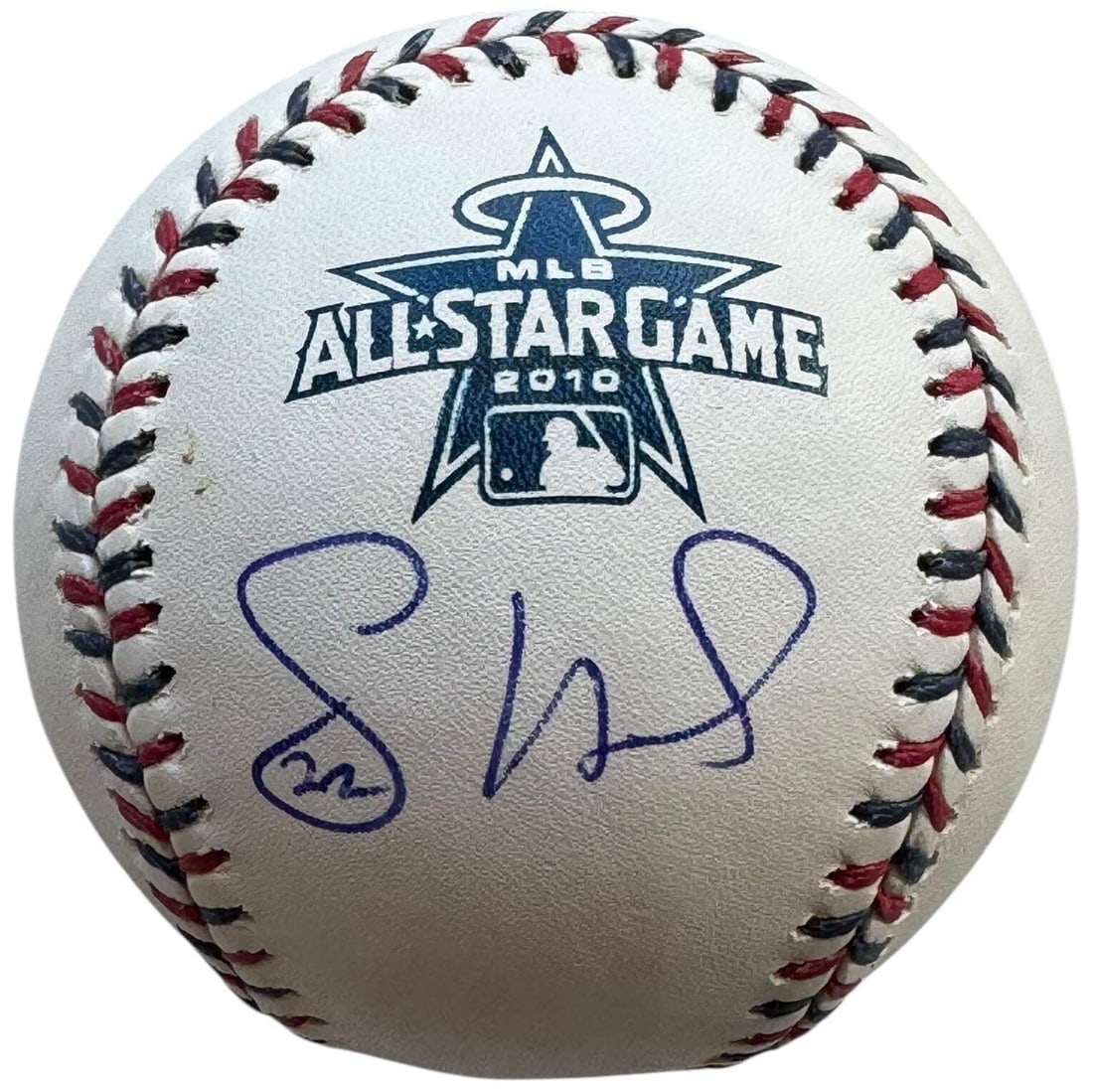 Jason Heyward Autographed 2010 Official All Star Baseball (Just Minors): Jason Heyward Autographed 2010 Official All Star Baseball Signed in blue pen on the side panel under All Star Logo of an Allan Selig Baseball Product Disclaimer: Not affiliated with any team or league