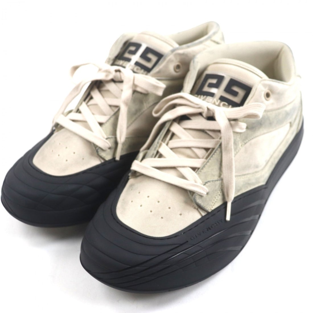 Givenchy Sneakers Bh009Kh1Pp Nubuck Beige Black: Gender: Mens Brand: GIVENCHY Item: sneakers Gender: mens Color: Beige black Material: Main: Nubuck, Main: Mesh Accessories: Box, storage bag, booklet Notation Size: 44 Shoe Size Chart Size: cm (approx