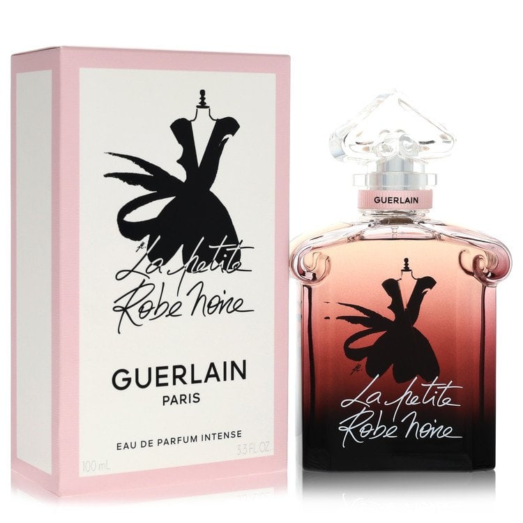 La Petite Robe Noire Intense Perfume By Guerlain Eau De Parfum Spray: Brand: Guerlain Size: 3.3 oz Eau De Parfum Spray Grams: 500 Type: Eau De Parfum Spray Fragrance: Perfume for Women Product Disclaimer: Authentic fragrances; some boxes may show shelf wear. We strongly