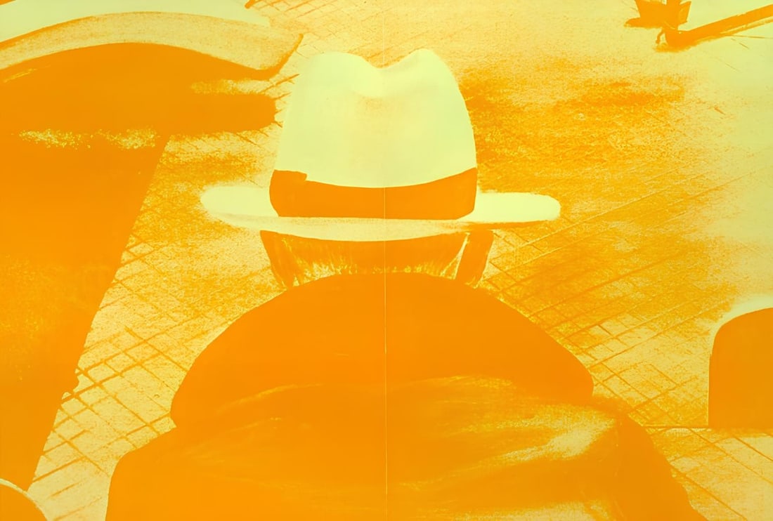 Jacques Monory, Composition, Derrire Le Miroir, Lithograph: Lithograph on vlin paper. Paper size: 15 x 22 inches. Excellent condition, with centerfold, as issued. Inscription: Unsigned and unnumbered, as issued. Good condition. Notes: From Derrire le miroir, N