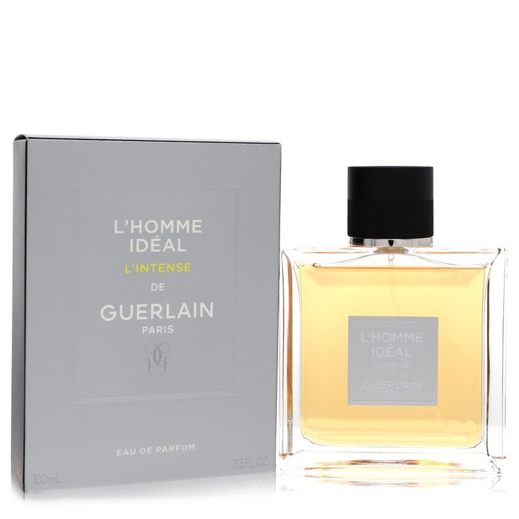 L'Homme Ideal L'Intense Cologne By Guerlain Eau De Parfum Spray: Brand: Guerlain Size: 3.4 oz Eau De Parfum Spray Grams: 500 Type: Eau De Parfum Spray Fragrance: Cologne for Men Product Disclaimer: Authentic fragrances; some boxes may show shelf wear. We strongly e