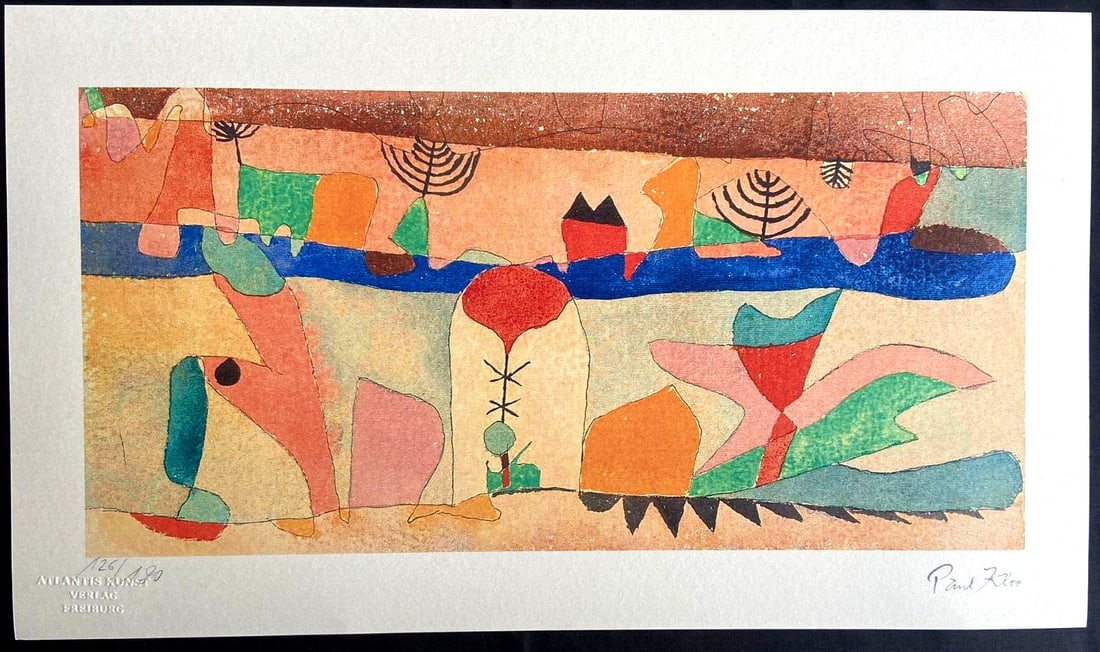Paul Klee Lithograph Coa Signed And Stamped Numbered 180 Ex Certified (1 of 12)