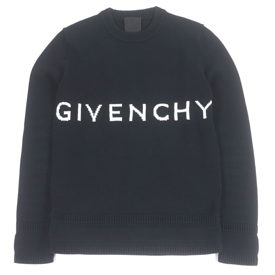 Givenchy Sweater Bm90G9401M Cotton Black S: Material: Cotton Gender: Mens Brand: GIVENCHY Item: sweater Gender: mens Color: black Material: Main: 100% cotton Accessories: None Notation Size: S Size: cm (approx.): Shoulder width: 41 Dress length
