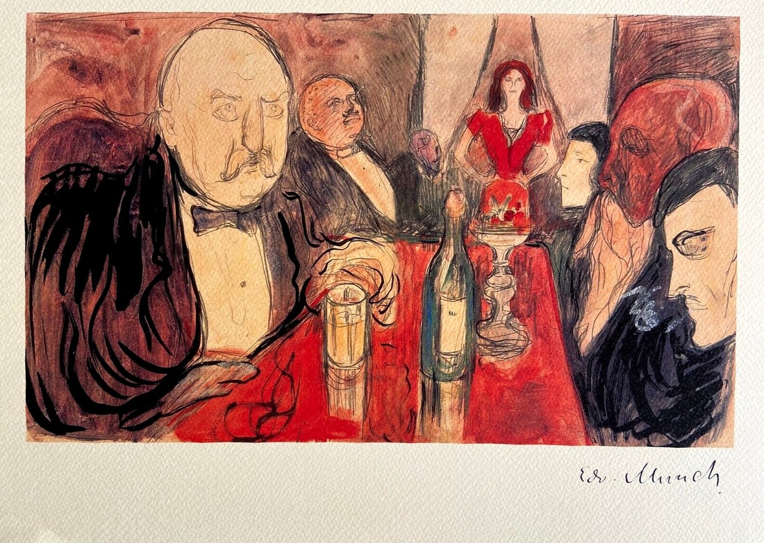Edvard Munch Lithograph Coa Numbered A Hand Signed Museum -Egon Schiele: Brand: Unbranded Edvard Munch '' Kristania bohme '' It operates by an original Lithograph of the master of 1895. Signature Edvard Munch on the slab. The graphic work measures 31 x 45 cm The edition is