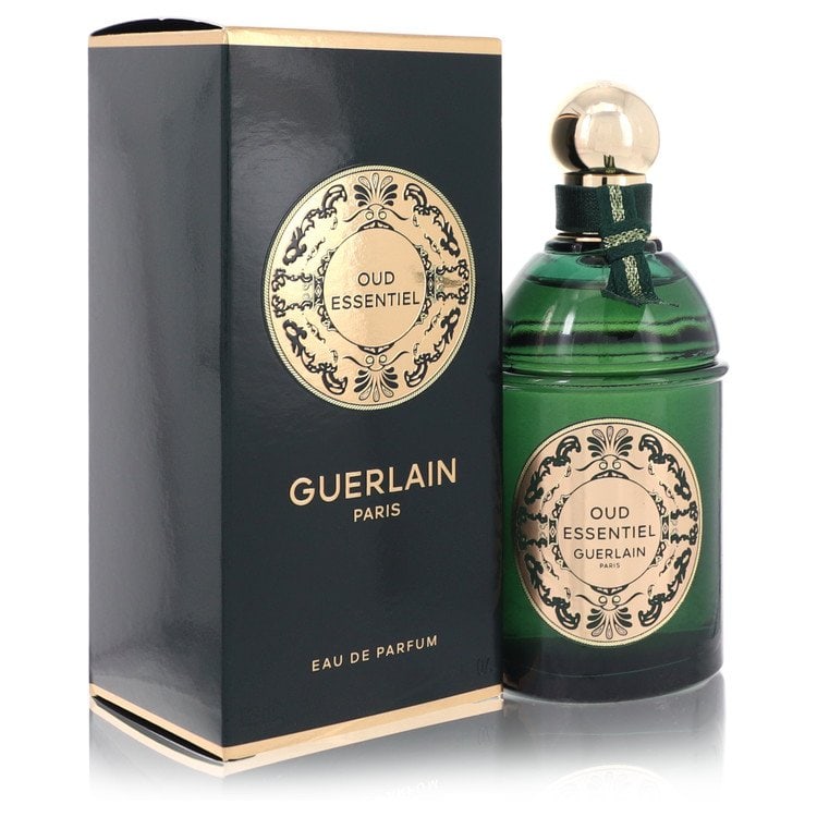 Guerlain Oud Essentiel Perfume By Guerlain Eau De Parfum Spray (Unisex): Brand: Guerlain Size: 4.2 oz Eau De Parfum Spray Grams: 500 Type: Eau De Parfum Spray (Unisex) Fragrance: Perfume for Women Product Disclaimer: Authentic fragrances; some boxes may show shelf wear. We