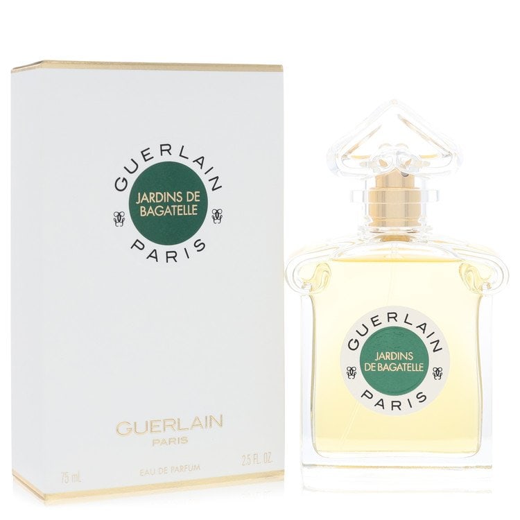 Jardins De Bagatelle Perfume By Guerlain Eau De Parfum Spray: Brand: Guerlain Size: 2.5 oz Eau De Parfum Spray Grams: 400 Type: Eau De Parfum Spray Fragrance: Perfume for Women Product Disclaimer: Authentic fragrances; some boxes may show shelf wear. We strongly