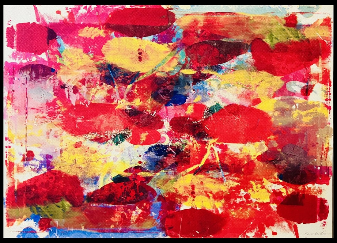 Sam Gilliam Signed Coa Chromolithograph (1 of 10)