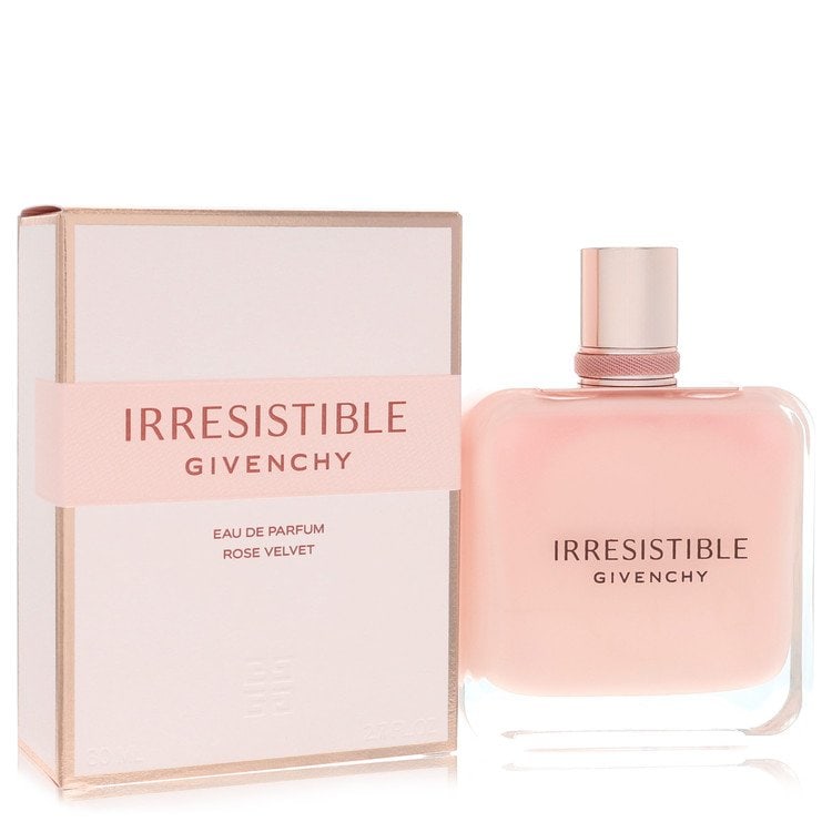 Irresistible Givenchy Rose Velvet Perfume By Givenchy Eau De Parfum Spray: Brand: Givenchy Size: 2.7 oz Eau De Parfum Spray Grams: 500 Type: Eau De Parfum Spray Fragrance: Perfume for Women Product Disclaimer: Authentic fragrances; some boxes may show shelf wear. We strongly