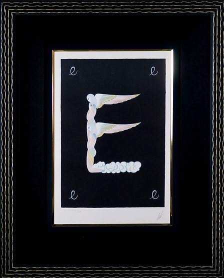 Erte " The Alphabet Suite " A-Z Complete Set Serigraph Silkscreen Signed 5 Frame: Artist: Erte Unit Of Sale: Set Signed By: Erte Size: Medium Signed: Yes Material: Paper Original/Licensed Reprint: Original Framing: Framed Subject: Actors Type: Print Theme: Art Style: Art Deco Conte