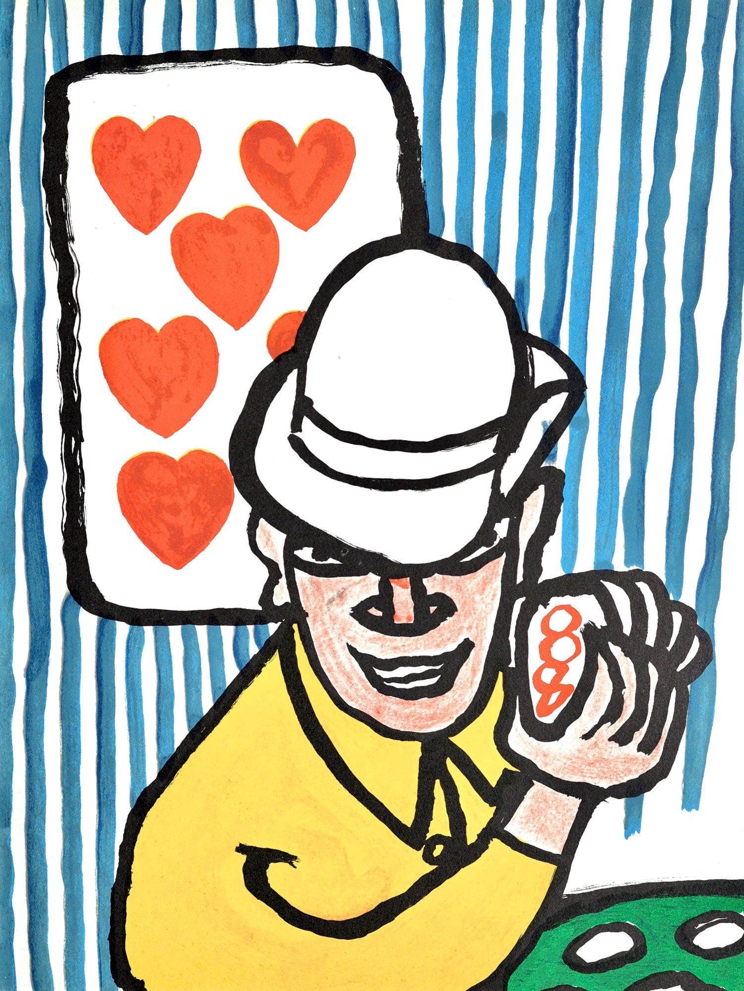 Alexander Calder, Joueurs De Cartes Ii, Derrire Le Miroir, Lithograph: Lithograph on vlin paper. Paper Size: 15 x 11 inches. Inscription: Unsigned and unnumbered, as issued. Condition: Very good/excellent, consistent with age. Notes: From the folio, Derrire le miroir, N