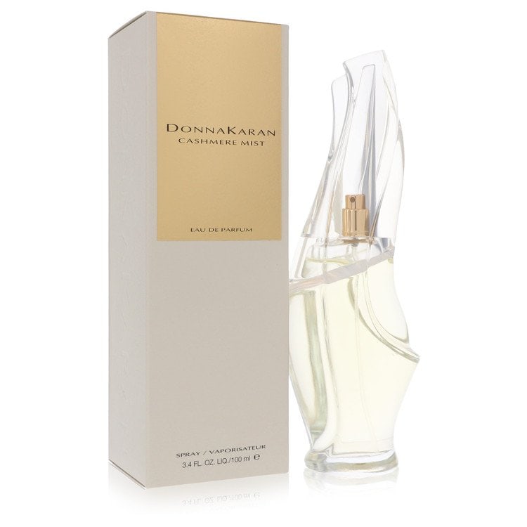 Cashmere Mist Perfume By Donna Karan Eau De Parfum Spray: Brand: Donna Karan Size: 3.4 oz Eau De Parfum Spray Grams: 500 Type: Eau De Parfum Spray Fragrance: Perfume for Women Product Disclaimer: Authentic fragrances; some boxes may show shelf wear. We stron