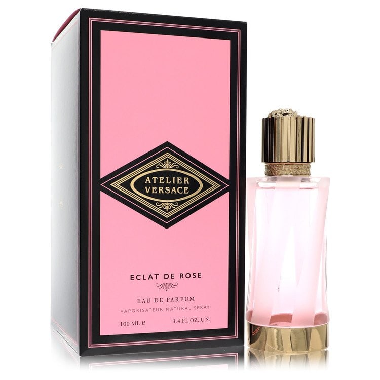 Eclat De Rose Perfume By Versace Eau De Parfum Spray (Unisex): Brand: Versace Size: 3.4 oz Eau De Parfum Spray Grams: 500 Type: Eau De Parfum Spray (Unisex) Fragrance: Perfume for Women Product Disclaimer: Authentic fragrances; some boxes may show shelf wear. We