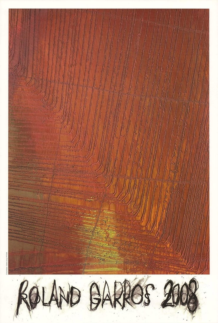 Arnulf Rainer Roland Garros French Open " Poster Abstract Brow: Artist: Arnulf Rainer Brand: Rainer Arnulf Country/Region Of Origin: france Exact Year: 2008 Height: 31.5 Item Height: 31.5 Item Width: 21.25 Style: Modern/Contemporary Subject: Abstract Type: Offset