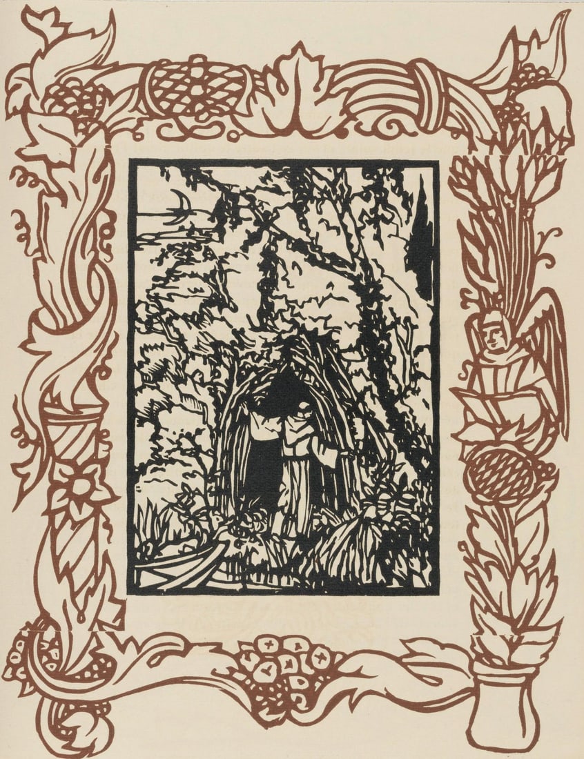 Mile Bernard, Composition (Morane, No. 100), Les Petites Fleurs De St. Franoise, Woodcut (1 of 10)
