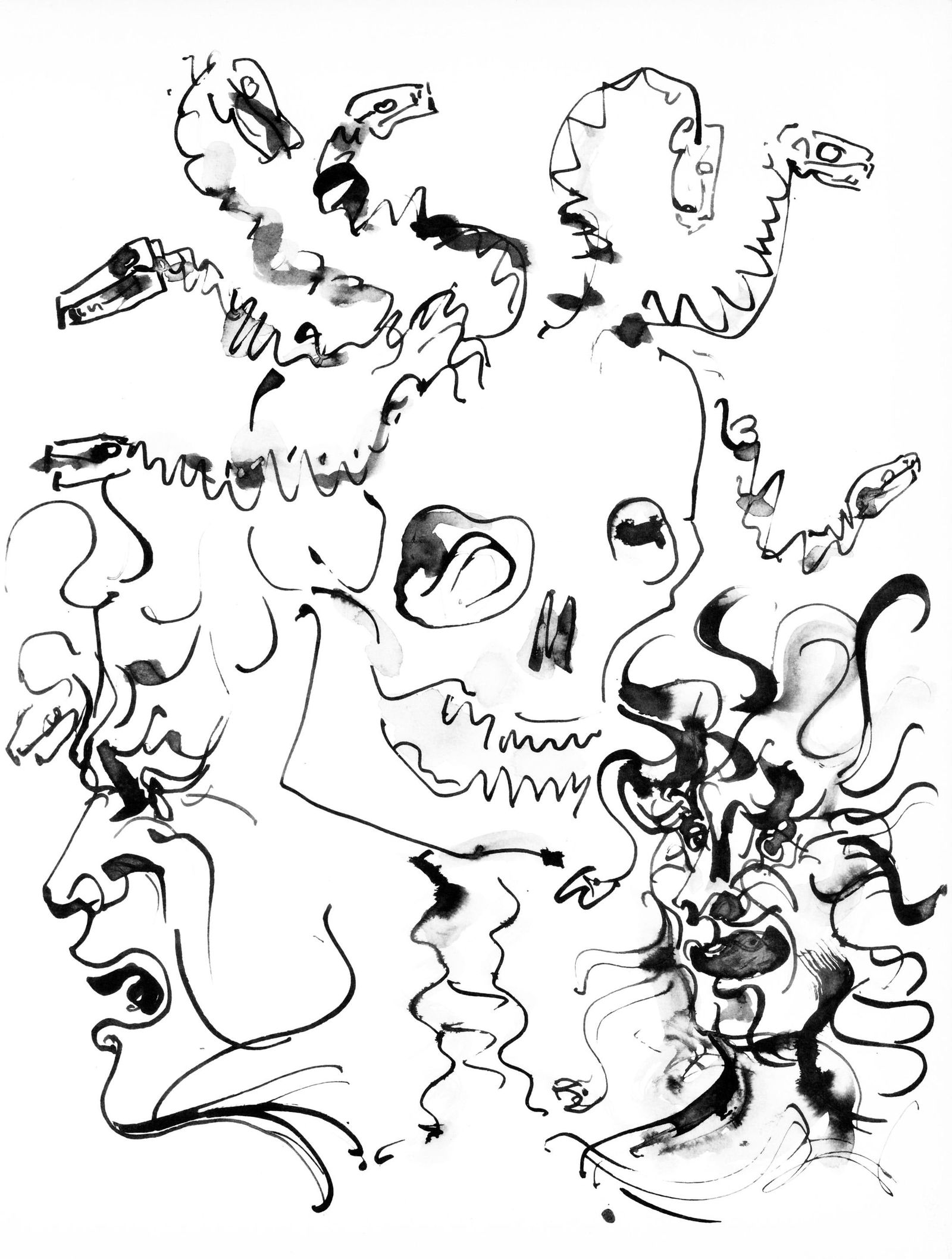 Pablo Picasso, Crnes Et Ttes De Mduse (Cramer 84; Johnson/Stein 77), 40 Dessins De Picasso En Marge (1 of 9)