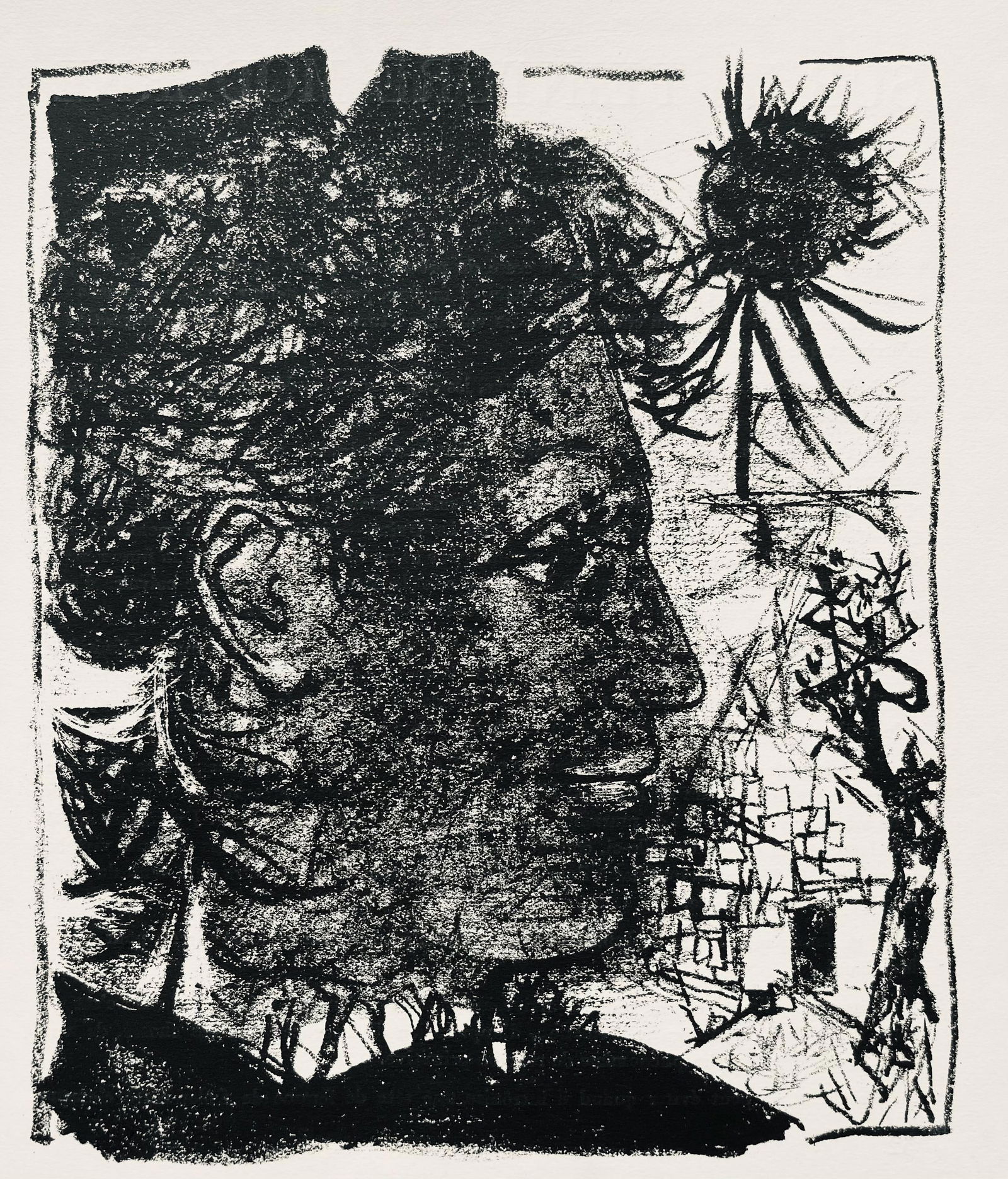 Andr Marchand, Composition, Pierre Feu Provence Noire, Lithograph (1 of 8)