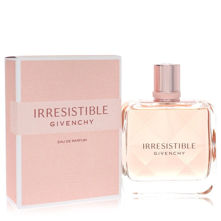 Irresistible Givenchy Perfume By Givenchy Eau De Parfum Spray: Brand: Givenchy Size: 2.6 oz Eau De Parfum Spray Grams: 400 Type: Eau De Parfum Spray Fragrance: Perfume for Women Product Disclaimer: Authentic fragrances; some boxes may show shelf wear. We strongly