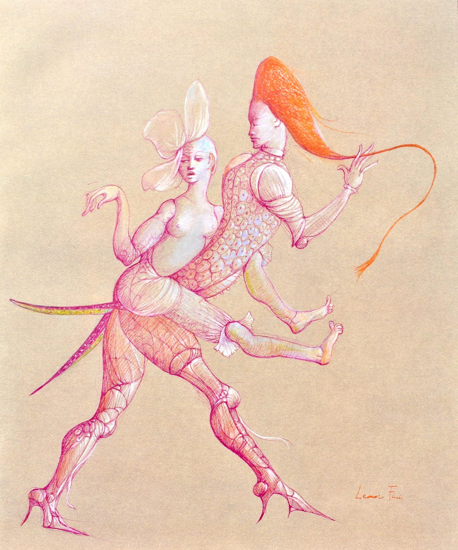 Lonor Fini, Composition, Fruits De La Passion, Xxe Sicle, Hliogravure: Hliogravure on vlin de Rives pur chiffon paper, manufactured by Les papeteries de Rives, Voiron, France. Paper Size: 16.93 x 14.17 inches. Inscription: Signed in the plate and unnumbered, as issued. C