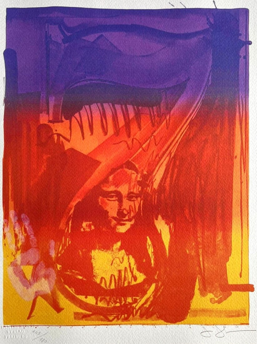 Jasper Johns Lithograph Coa Signed In Pen Numbered In Pencil Limited (1 of 11)