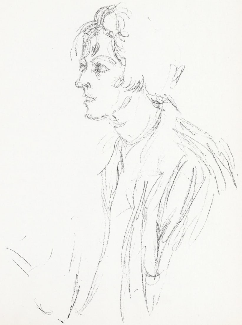 Alberto Giacometti, Composition, Derrire Le Miroir, Lithograph (1 of 5)