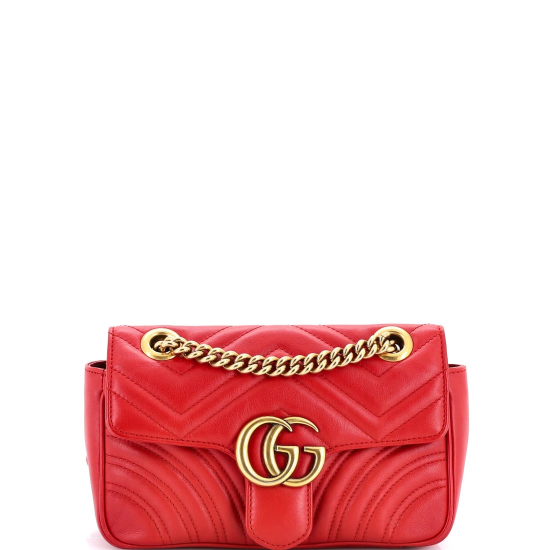 Gucci Gg Marmont Flap Bag Matelasse Leather Mini (1 of 8)