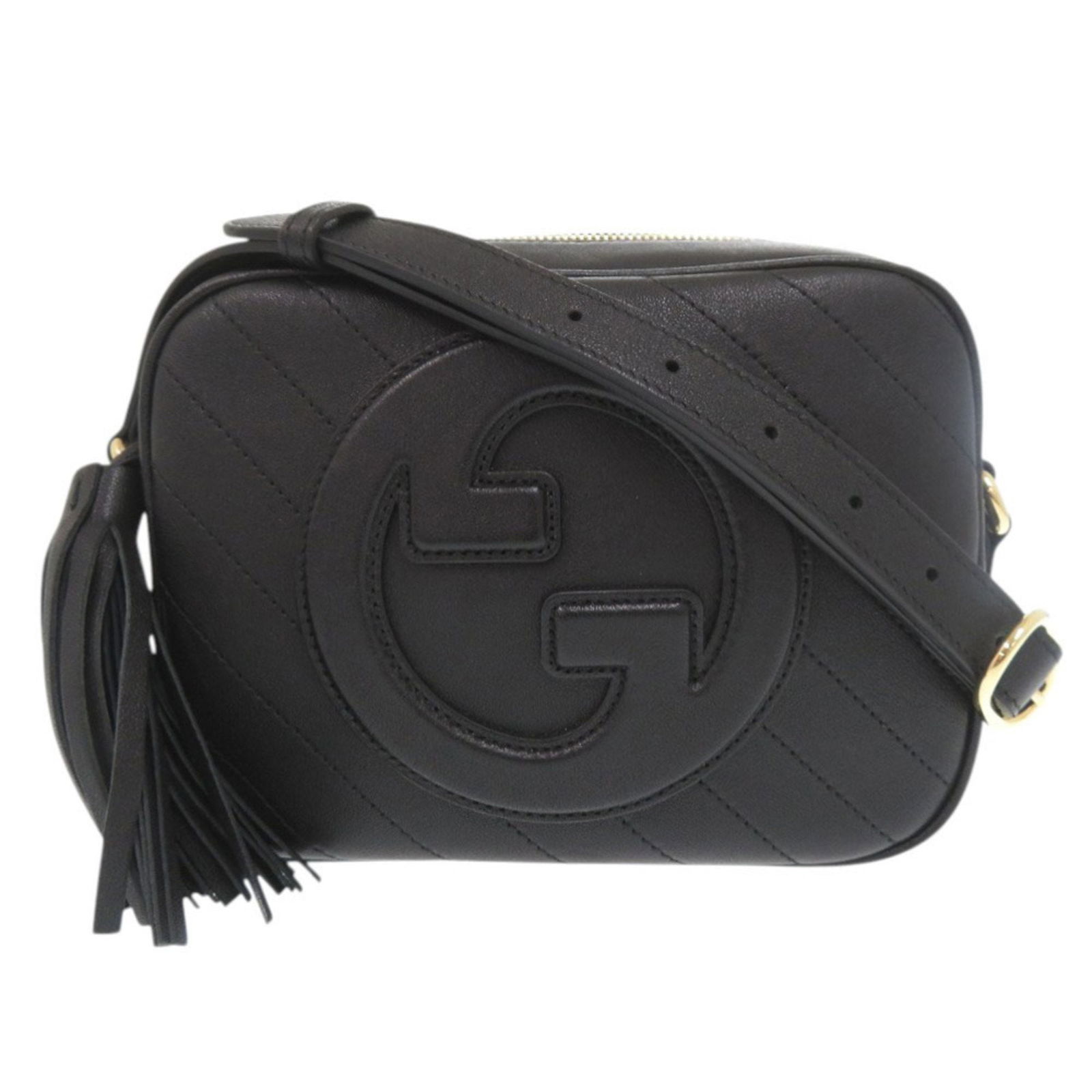 Like New Gucci Blondie 742360 Leather Black Shoulder Bag 0510 Gucci (1 of 10)