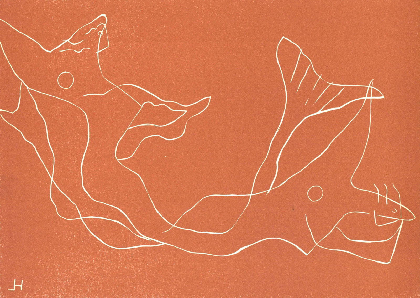 Henri Laurens, Sirnes (Vlker 13), Socit Internationale D'Art Xxe Sicle, Linocut: Linocut on vlin paper. Paper Size: 9.65 x 12.4 inches. Inscription: Signed in the plate and unnumbered, as issued. Catalogue raisonn references: Vlker, Brigitte, et al. Henri Laurens : Werkverzeichnis