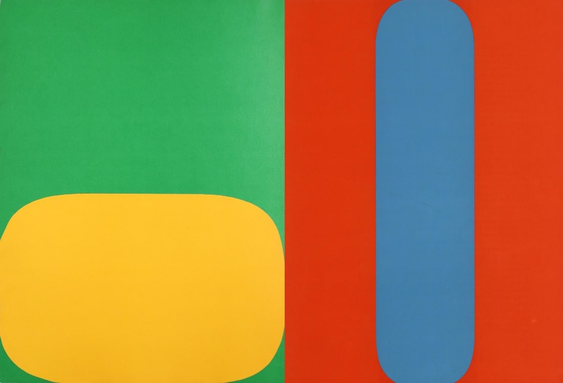 Ellsworth Kelly, Composition (Axsom Ib), Derrire Le Miroir, Lithograph (1 of 6)