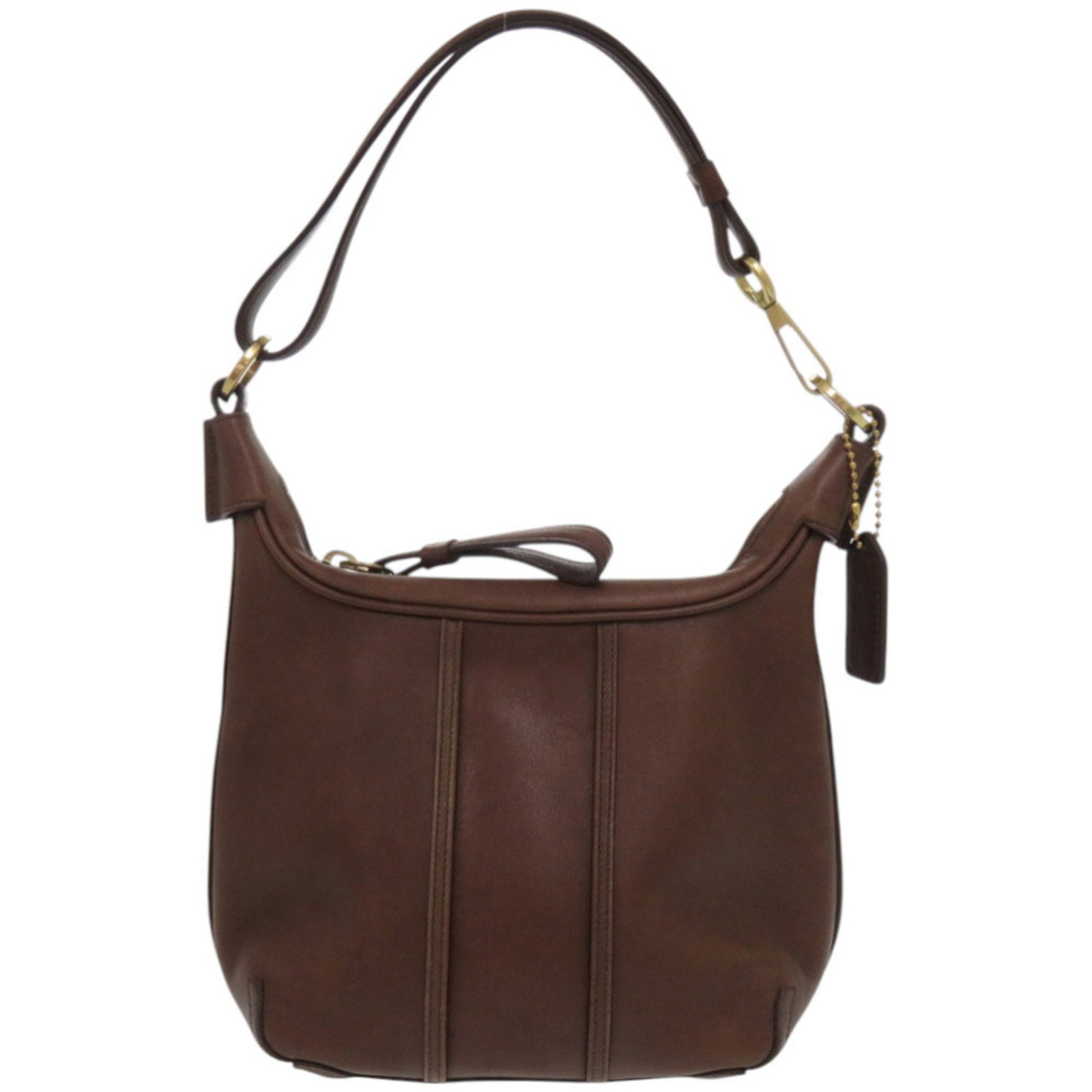 Coach One-Shoulder Bag: Brand: Coach Type: Shoulder Bag Material: Leather Color: Brown Gender: Women Size (Hxwxd): 21.5cm x 22cm x 10cm / 8.46'' x 8.66'' x 3.93'' Condition: Used (good), Traces of usage, scratches / dirt can