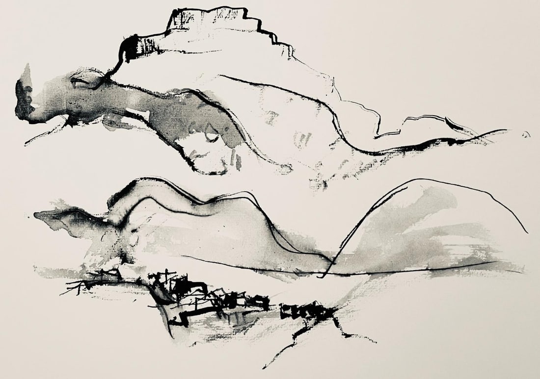 Abraham Rattner, Page From Travel Notebook, Lithograph (1 of 4)