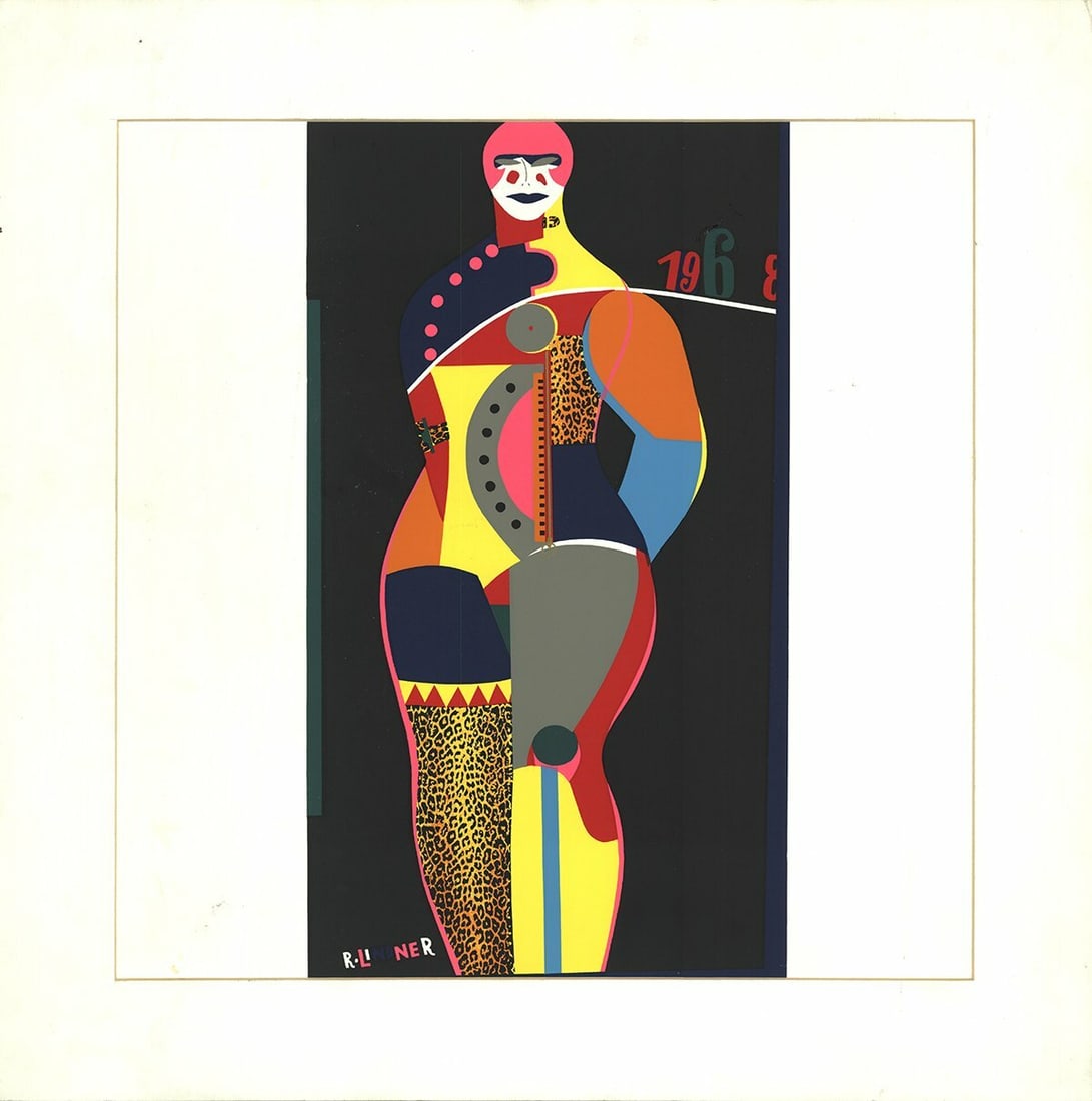 Richard Lindner Fun City From Multiples " Serigraph Pop Art Multico: Artist: Richard Lindner Brand: Lindner Richard Country/Region Of Origin: USA Exact Year: 1968 Height: 19 Item Height: 19 Item Width: 19 Subject: Figures Type: Serigraph Year Of Production: 1968 Artist
