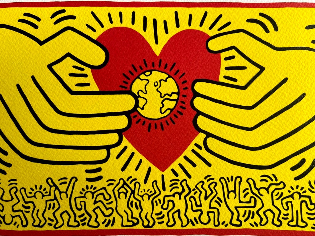 Keith Haring Lithograph Coa Signed Numbered By Hand Certificate (1 of 11)