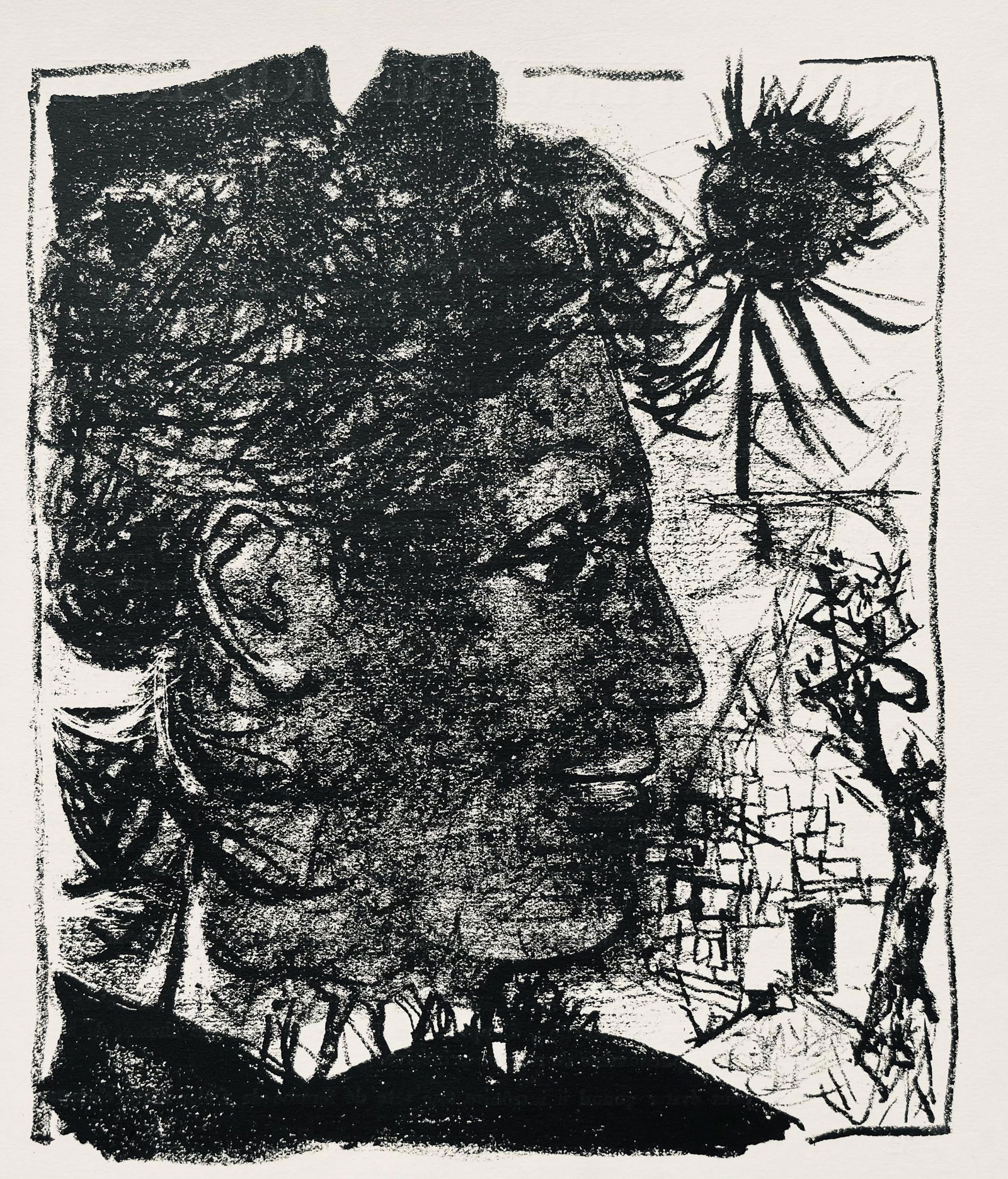 Andr Marchand, Composition, Pierre Feu Provence Noire, Lithograph (1 of 8)