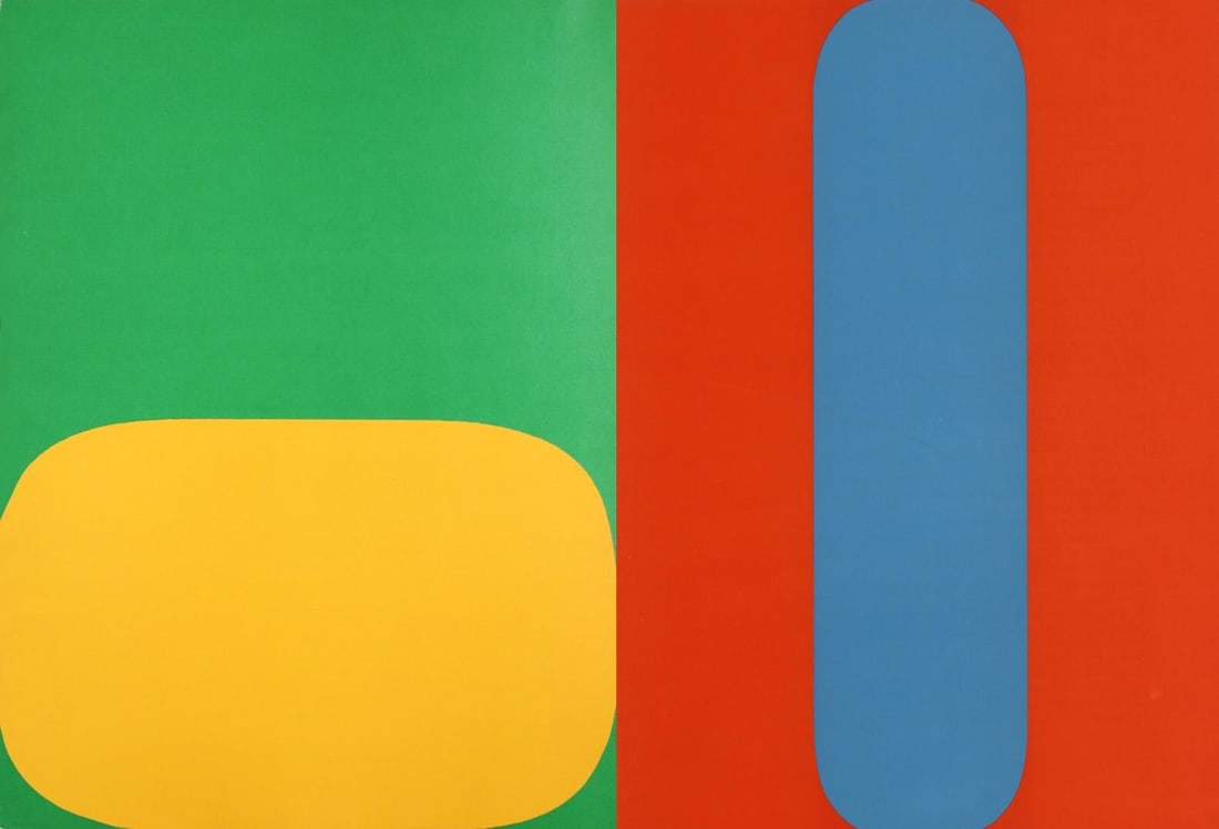 Ellsworth Kelly, Composition (Axsom Ib), Derrire Le Miroir, Lithograph (1 of 6)