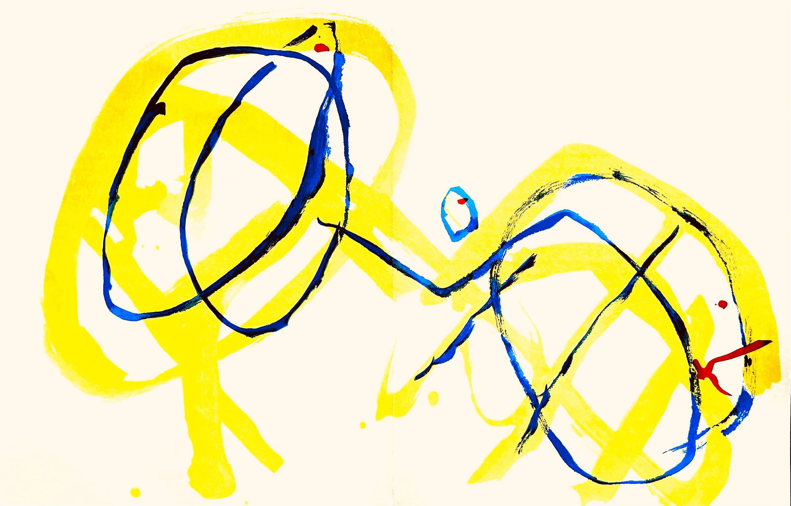 Pierre Tal-Coat, Composition, Derrire Le Miroir, Lithograph (1 of 5)