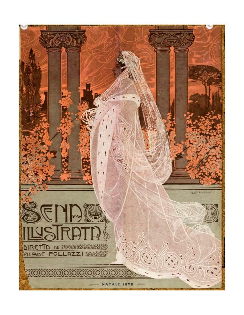 Scena Illustrata Arts Literature Music Theatre Cover Woman 8 1932 (1 of 1)