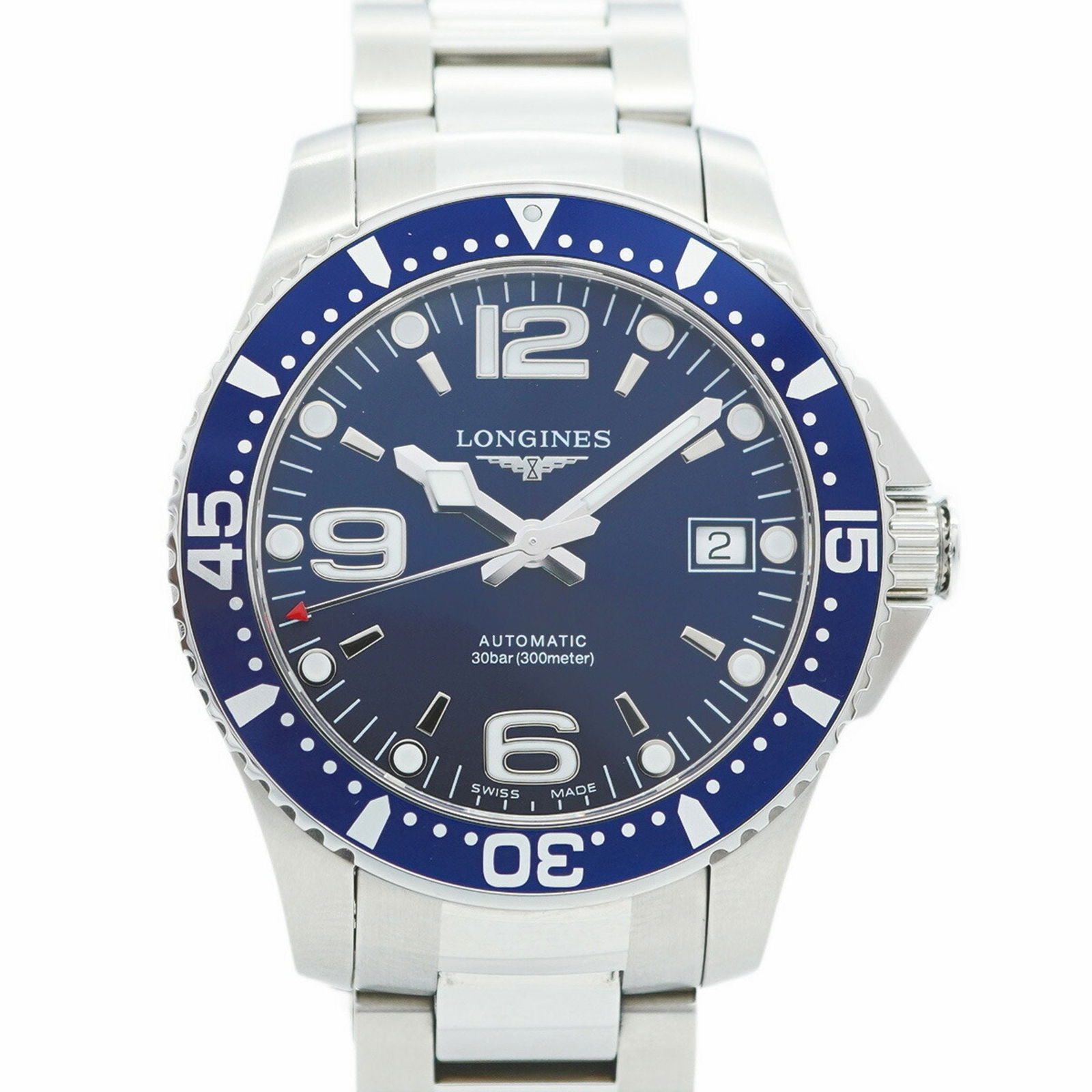 Longines Hydroconquest L37414966 Blue Dial: Brand: Longines Type: Wristwatch Gender: Men Material (Band): Stainless Steel Color (Dial): Blue Case Diameter: 39mm / 1.54'' Wrist Size: 17cm / 6.69'' Condition: Used (very good), A few traces of usa